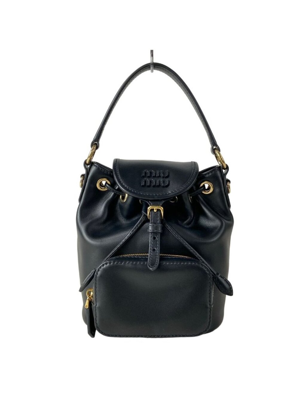 Miu Miu Backpack Black Leather